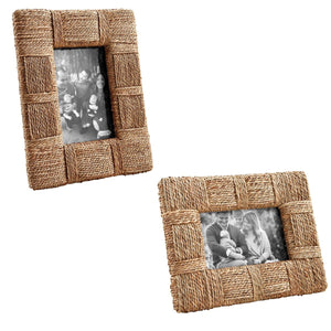 Natural Seagrass Frame BY MUD PIE
