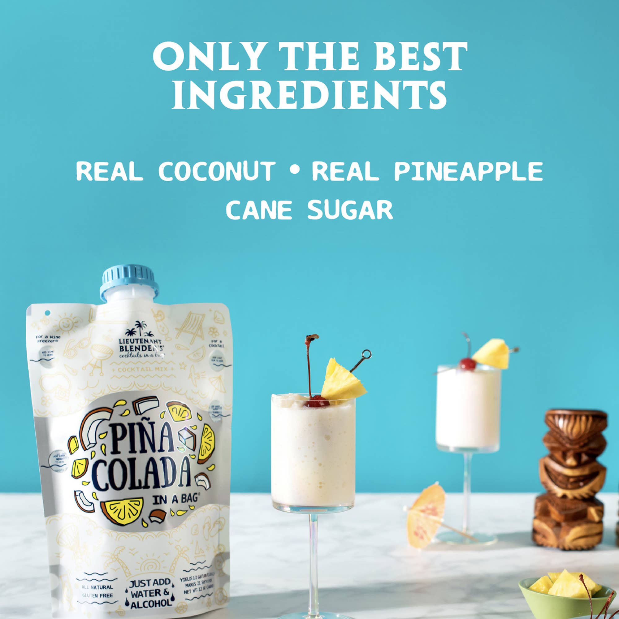 Pina Colada in a Bag® Cocktail / Mocktail Slushie Mixer