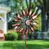 Metal Wind Spinner, Copper Sun, 75H by Evergreen