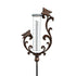 Pollinator Garden Rain Gauge, Bronze Pollinator Rain Gauge Garden Stake, 36"