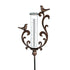 Pollinator Garden Rain Gauge, Bronze Pollinator Rain Gauge Garden Stake, 36"