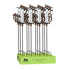Pollinator Garden Rain Gauge, Bronze Pollinator Rain Gauge Garden Stake, 36"