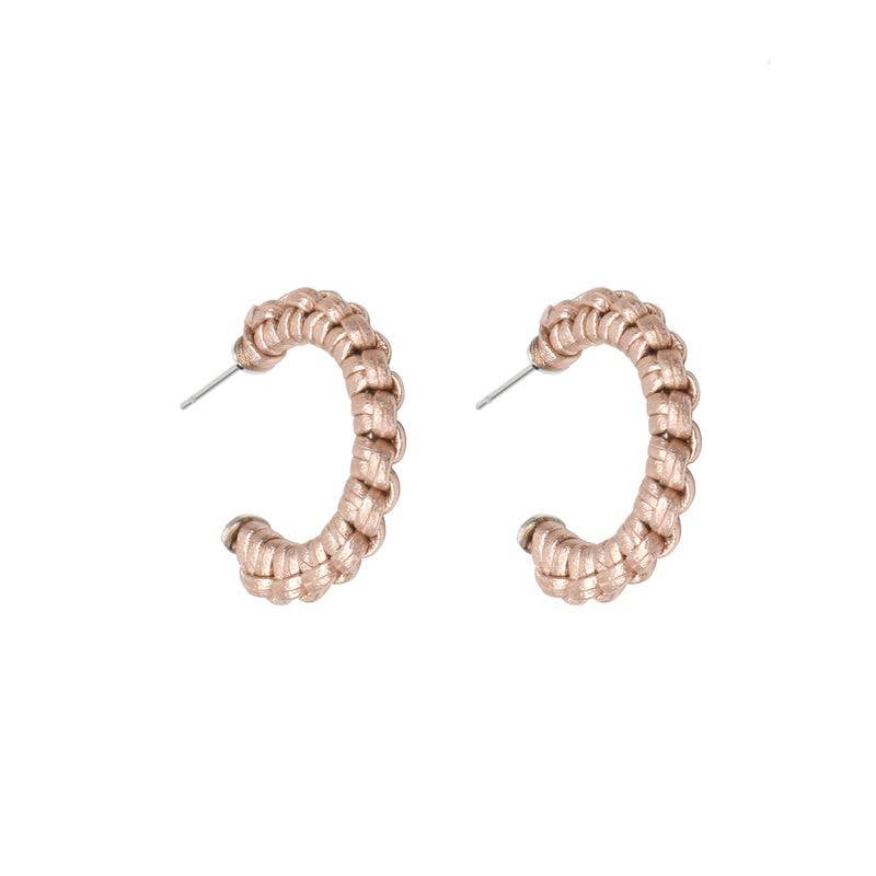 Petite Braided Hoop Earrings