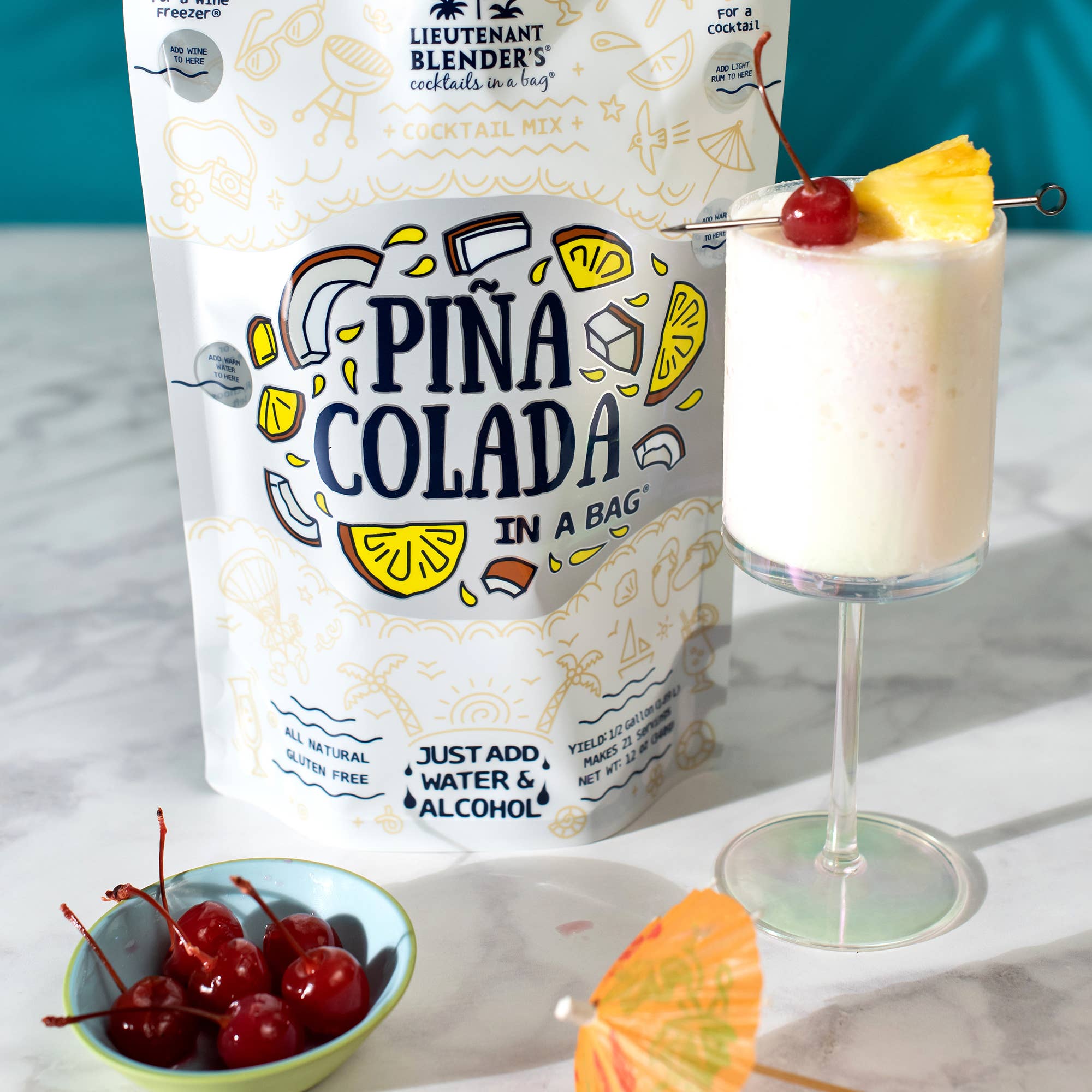Pina Colada in a Bag® Cocktail / Mocktail Slushie Mixer