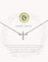 Spartina Sea La Vie Necklace 18" Have Faith/Cross Silver