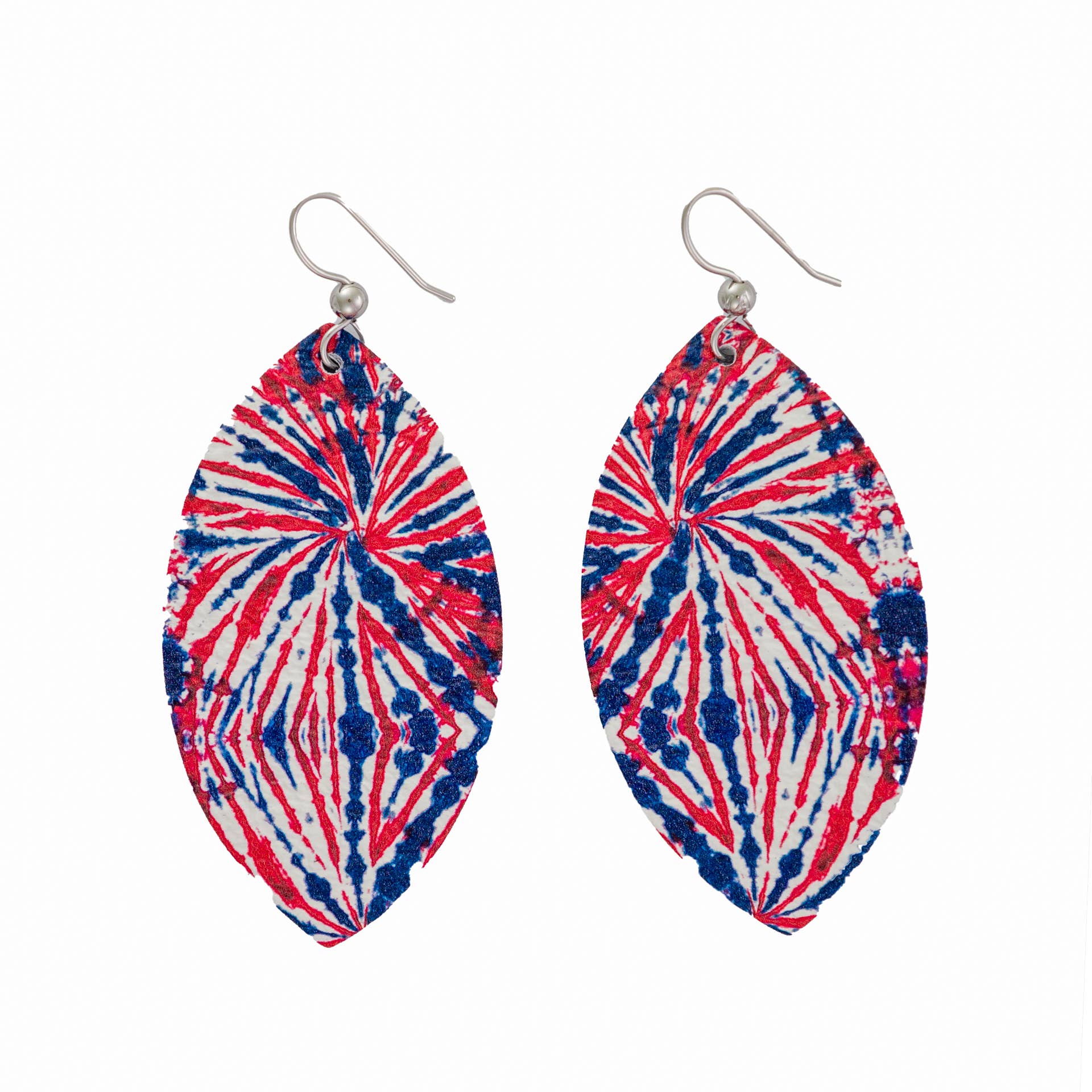 Fireworks Leather Earrings