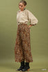 Harper Leopard Print Scallop Hem Wide-Leg Pants - Latte - view 4