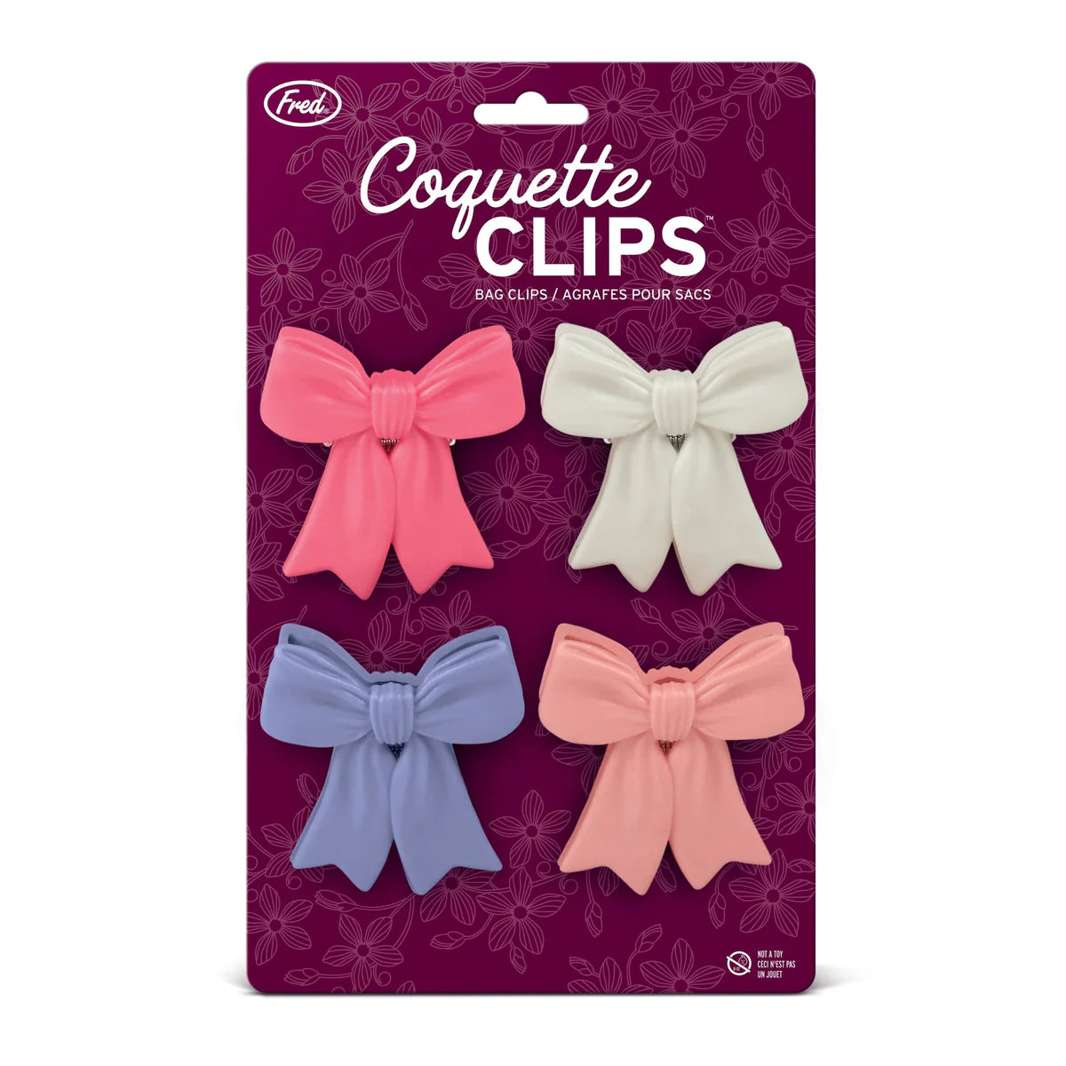 COQUETTE BOW  BAG CLIPS
