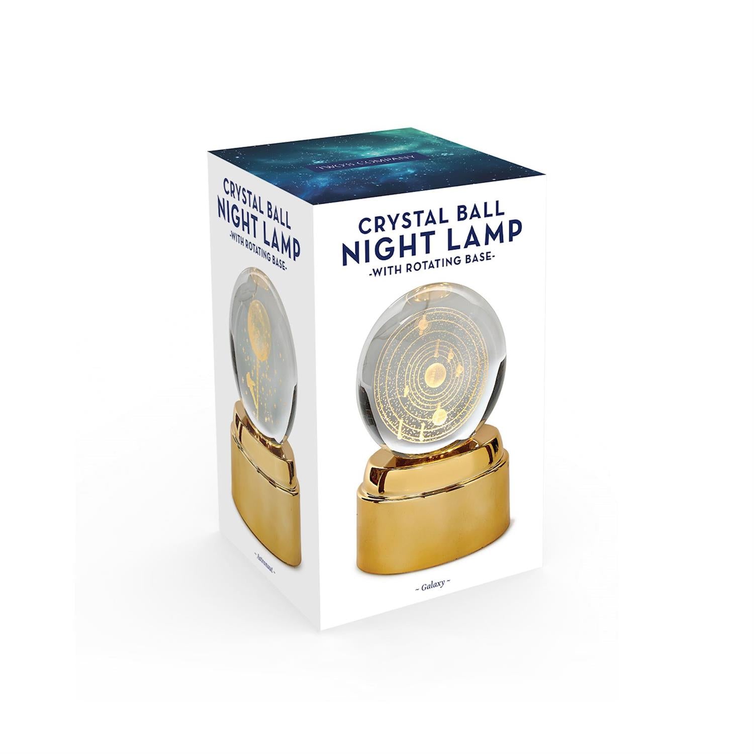 Rotating Crystal Ball Nightlight USB Cord in Gift Box