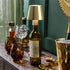 LED Portable Cordless Gold Lampshade Bottle Lamp with Stopper Attachment in Gift Box