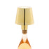 LED Portable Cordless Gold Lampshade Bottle Lamp with Stopper Attachment in Gift Box
