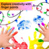 Finger Paint Paper Pad, Glossy, 16 x 12 In, 20 Sheets
