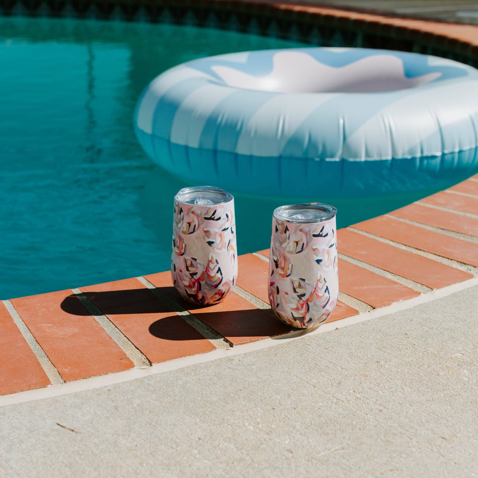 16oz Wine Tumbler - Peach Gems: Default Title