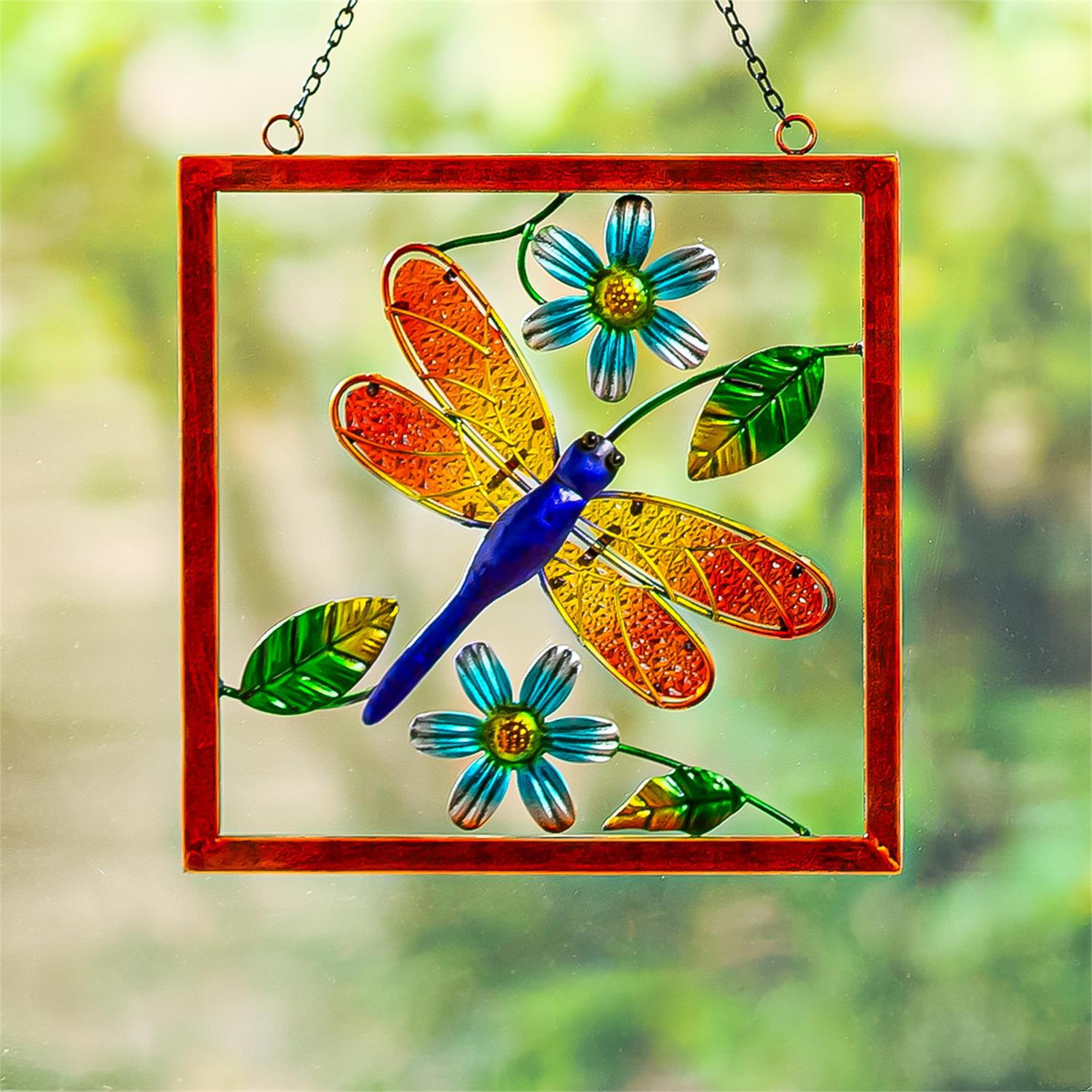 Pollinator Garden Indoor Wall Décor, Metal with Chain