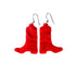 Viva Red Boots Earrings