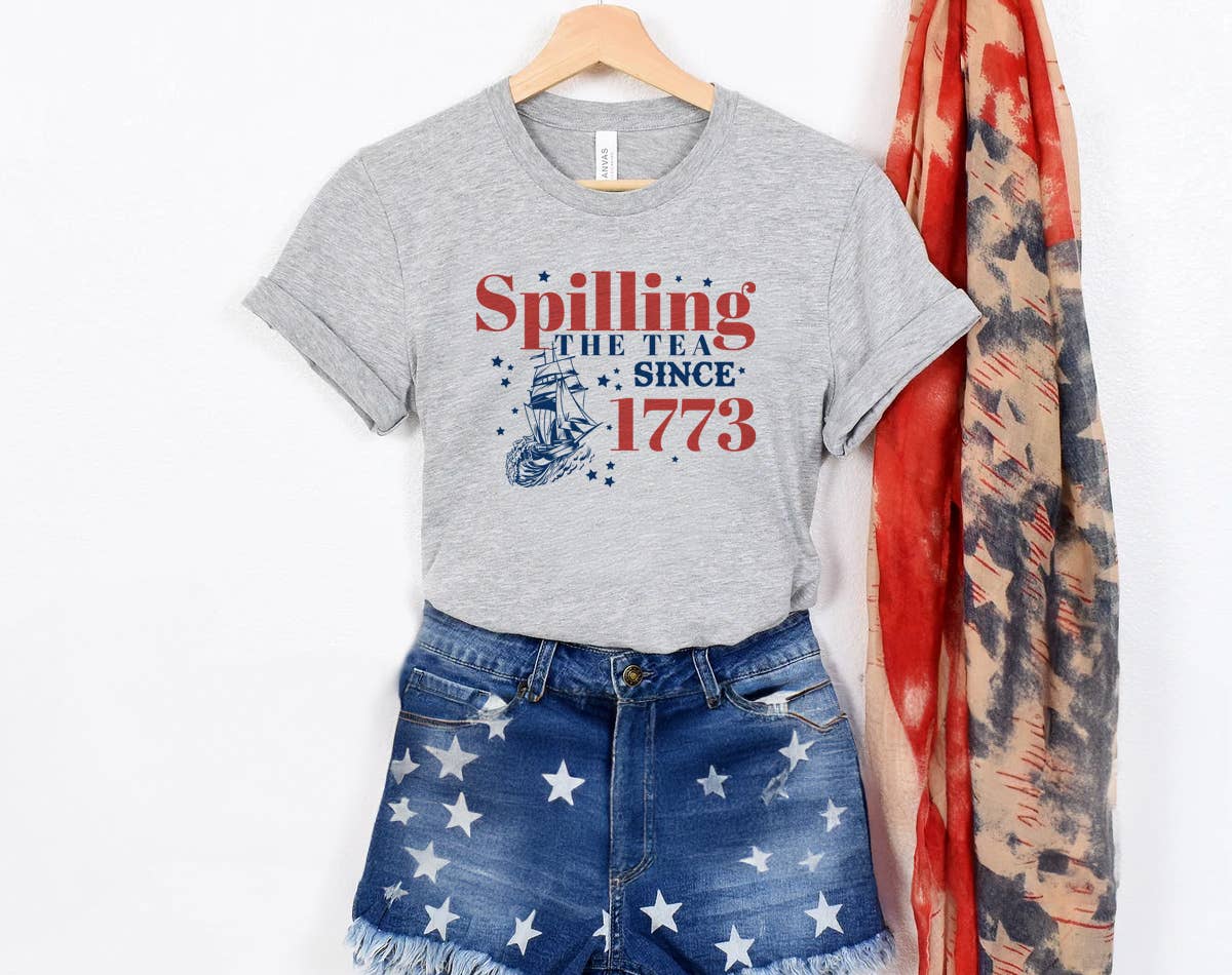 4th of July - Spilling The Tea Since 1773 - T-Shirt