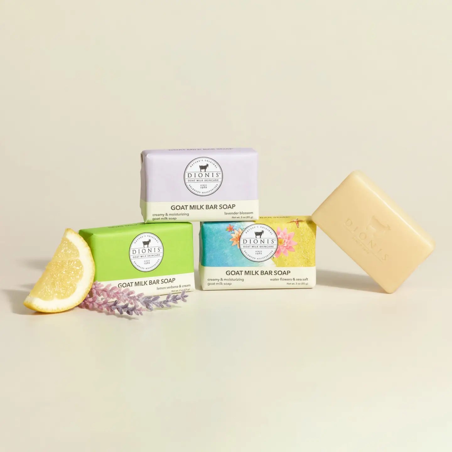 Dionis Fresh & Floral Goat Milk Bar Soap Bundle