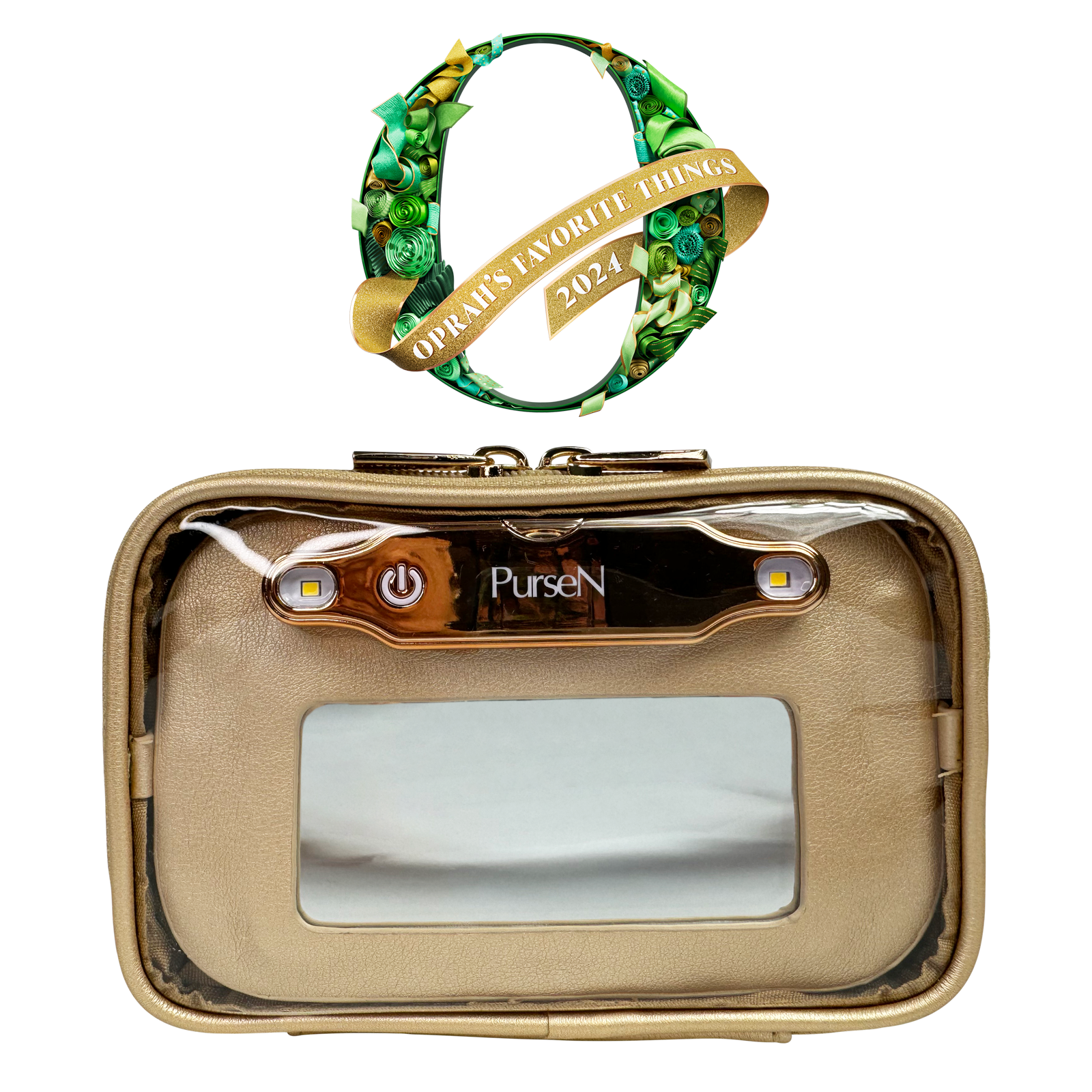 LITTMINI • Lighted Mirror Case • Gold