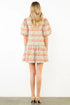 Marisa Puff Sleeve Geometric Pattern Dress by THML - view 3