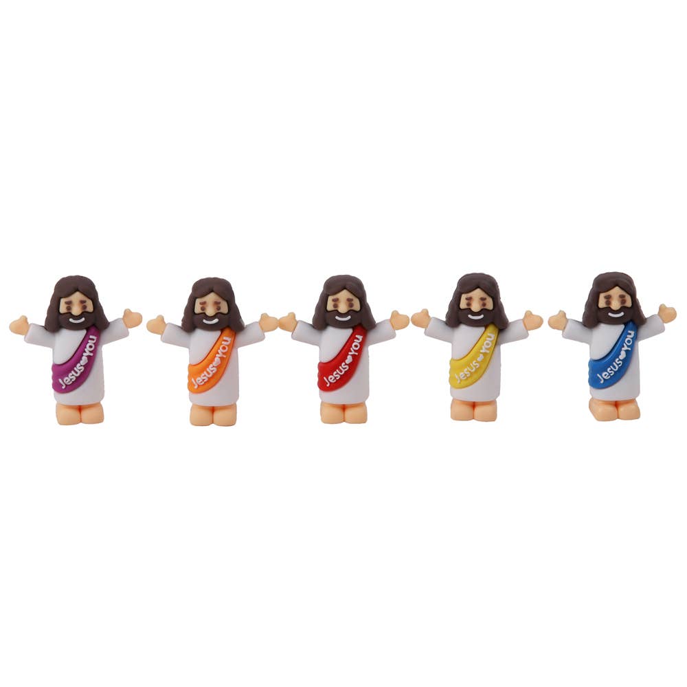 Pocket Jesus Figurines, Jesus Loves You, 1.25 in