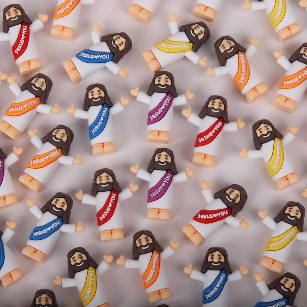 Pocket Jesus Figurines, Jesus Loves You, 1.25 in