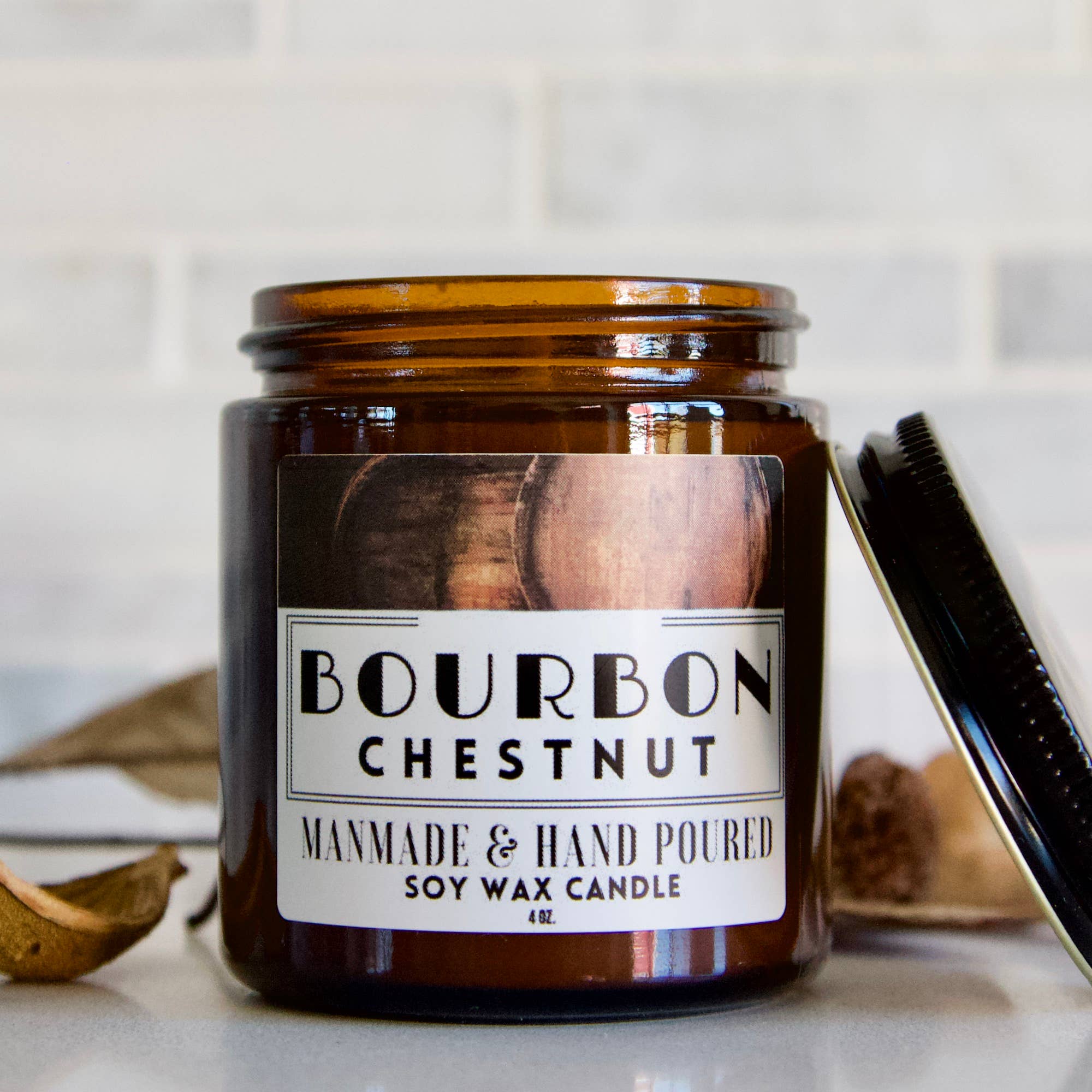 Bourbon Chestnut 4oz Soy Candle