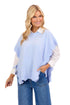 Blue Rigsby Scallop Sweater