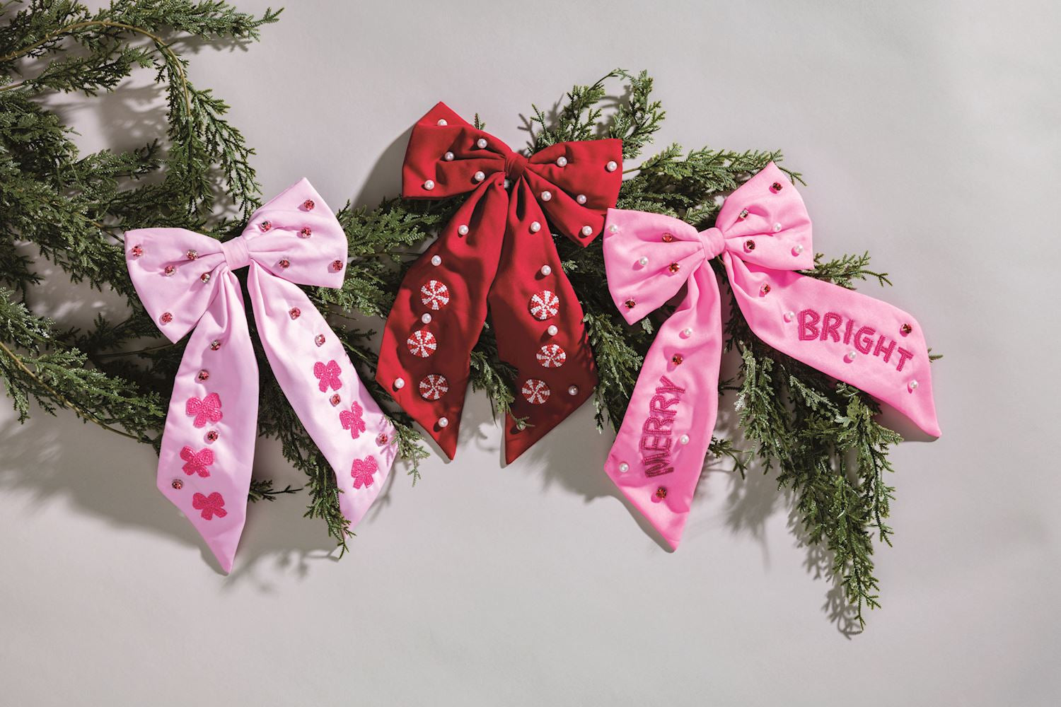 Holiday Hair Bows by Mud Pie