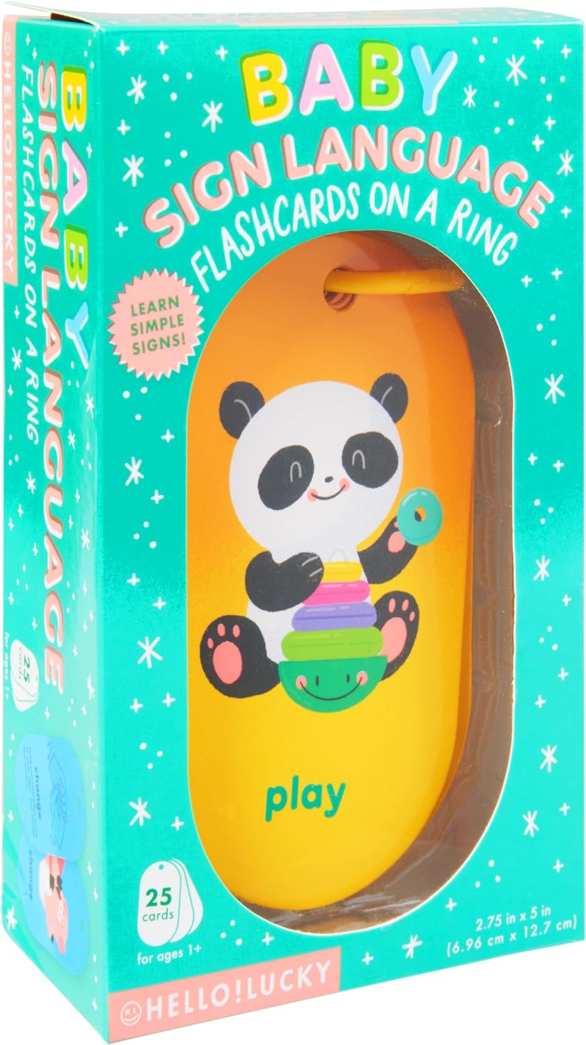 Hello!Lucky Baby's First Words Sign Language Flash Cards
