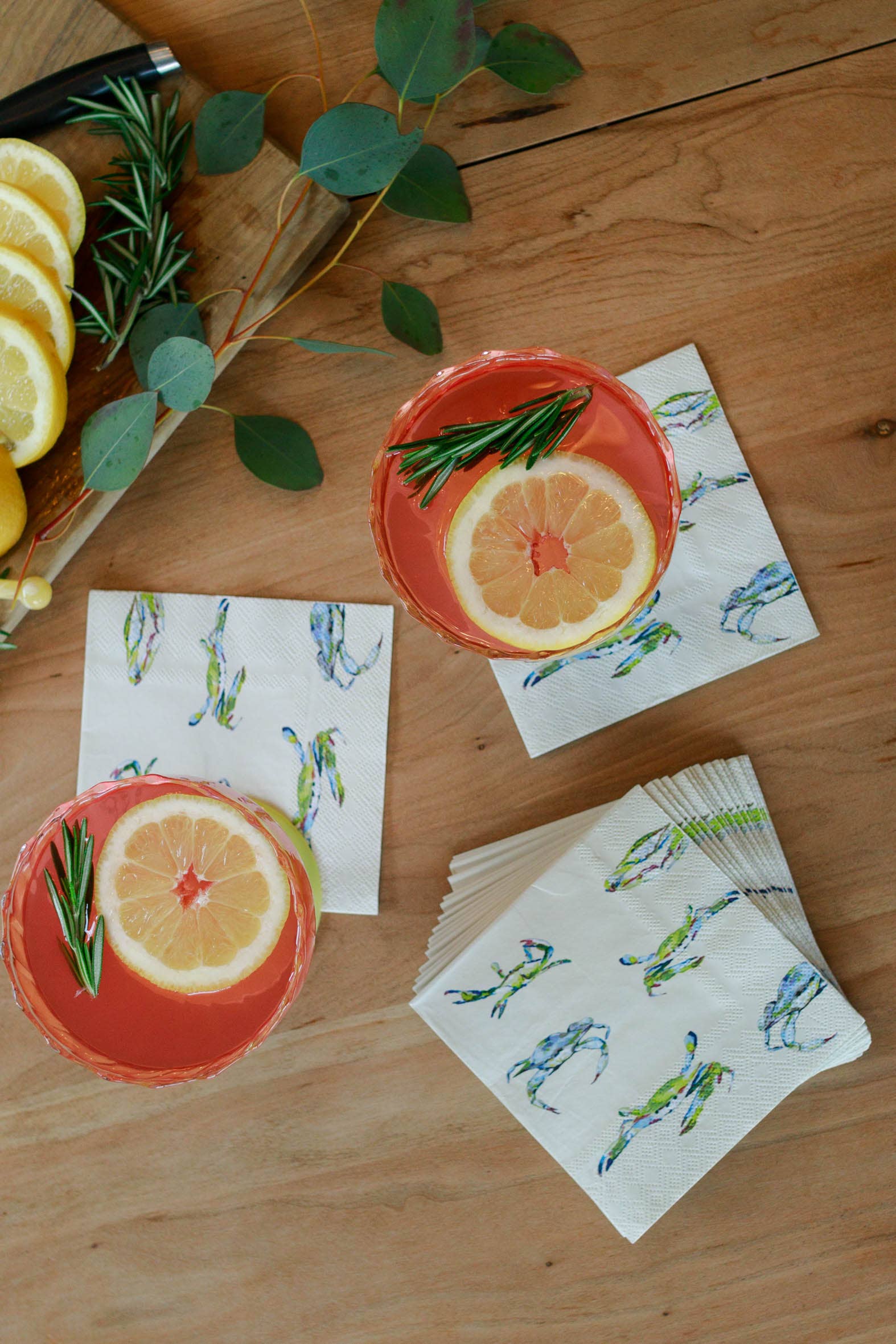 Cocktail Napkins (Set of 20) - Bay Blues