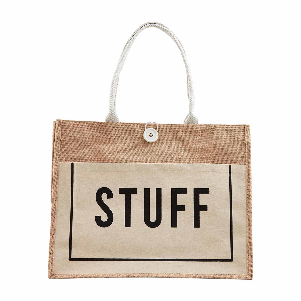 Jute Word Tote - 3 Styles BY MUD PIE - A. Dodson's