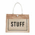 Jute Word Tote - 3 Styles BY MUD PIE - A. Dodson's
