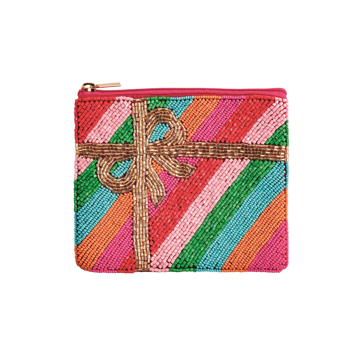 Holiday Beaded Case-Hot Pink By Mud Pie