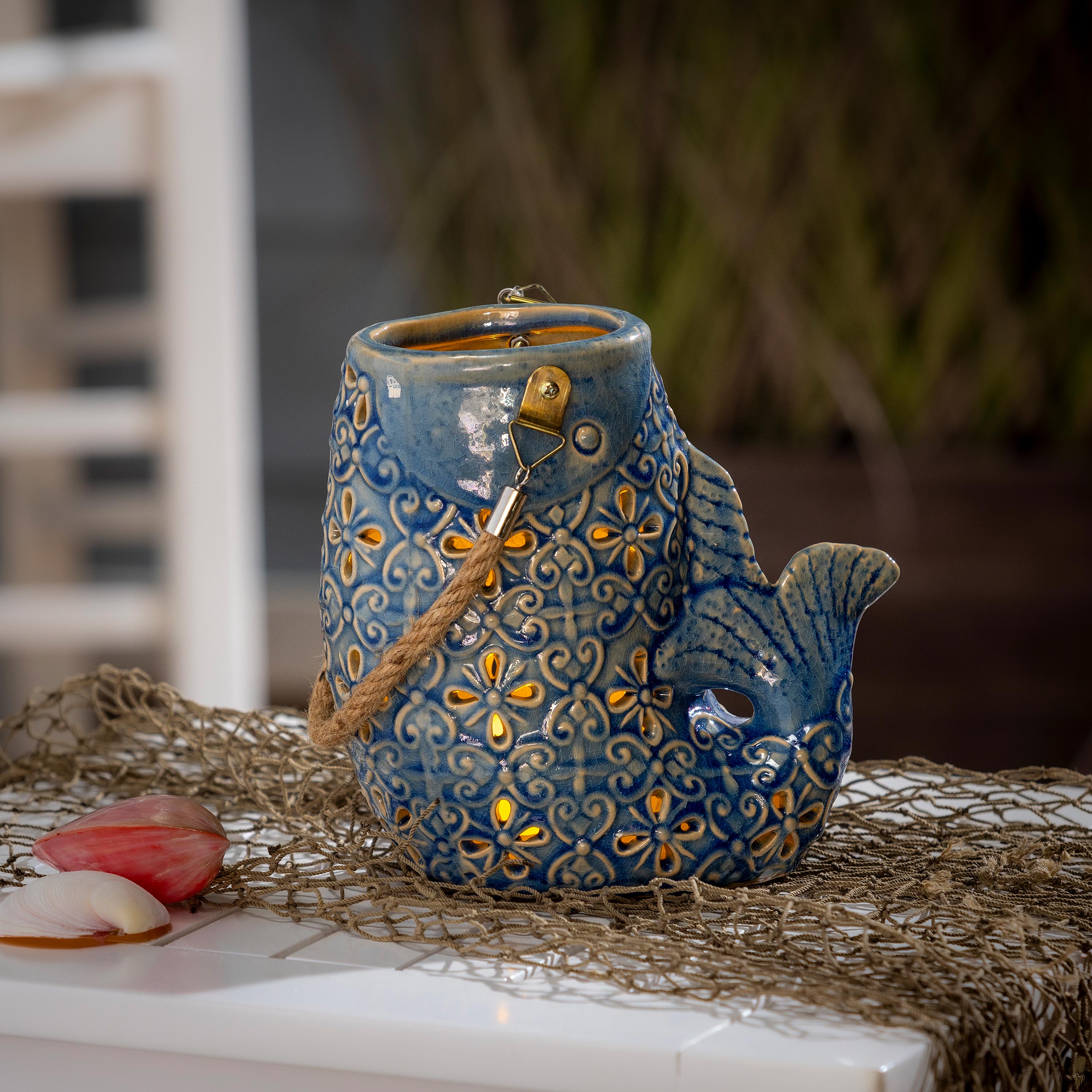 Fish Ceramic Lantern