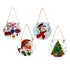 Traditional Santa Garden Accent, Round Suncatcher,