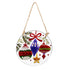 Traditional Santa Garden Accent, Round Suncatcher,