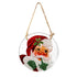 Traditional Santa Garden Accent, Round Suncatcher,