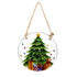Traditional Santa Garden Accent, Round Suncatcher,