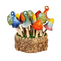 Garden of Wonder Garden Stake, Ceramic Mushroom