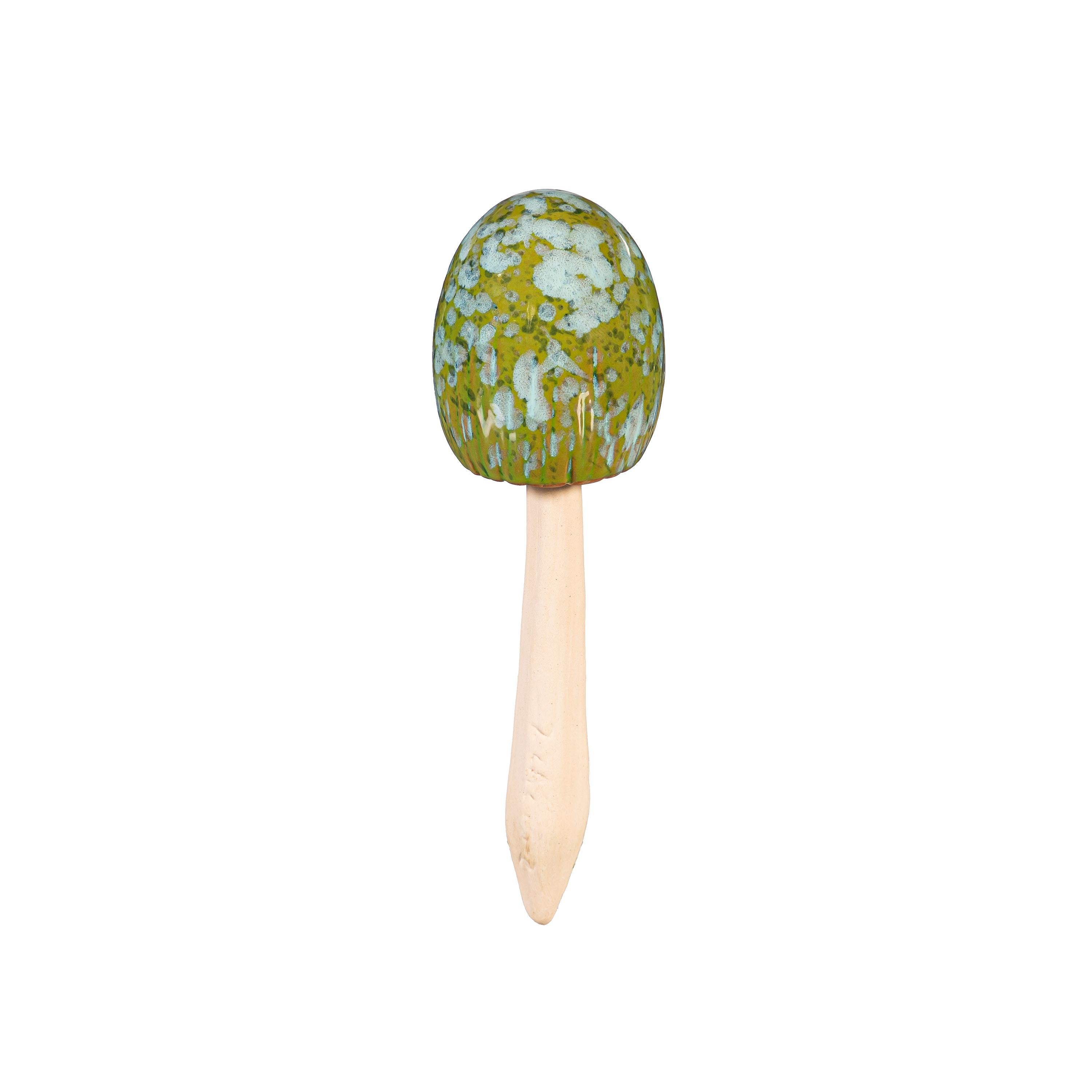 Garden of Wonder Garden Stake, Ceramic Mushroom
