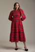 Walton Plaid Midi Dress By Mud Pie