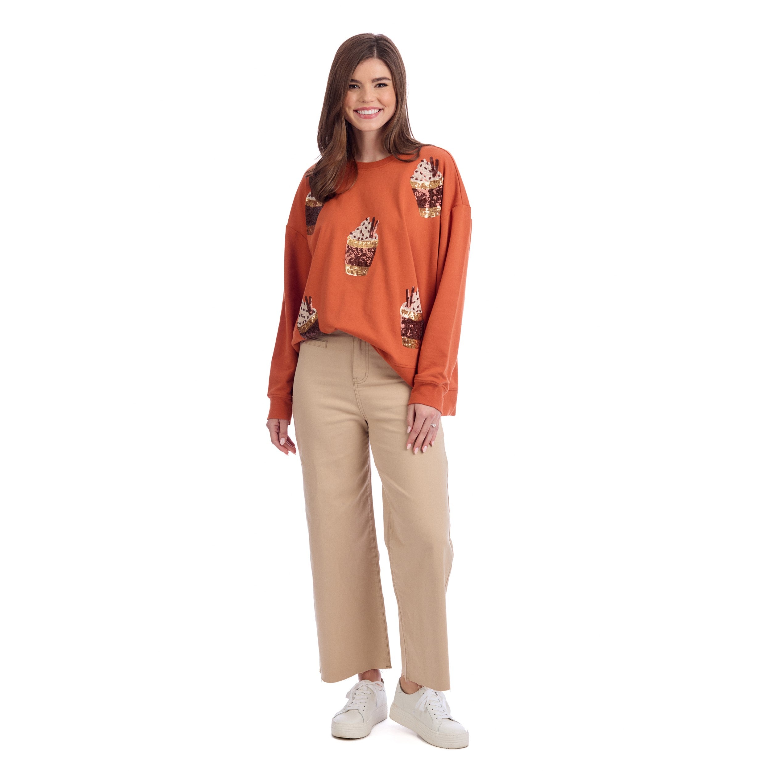Fall Sparkle Sweatshirt By Mud Pie