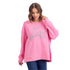 Pink Game Day Sparkle Sweatshirt By Mud Pie