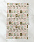 Flower Tiles Tea Towel - Mahjong