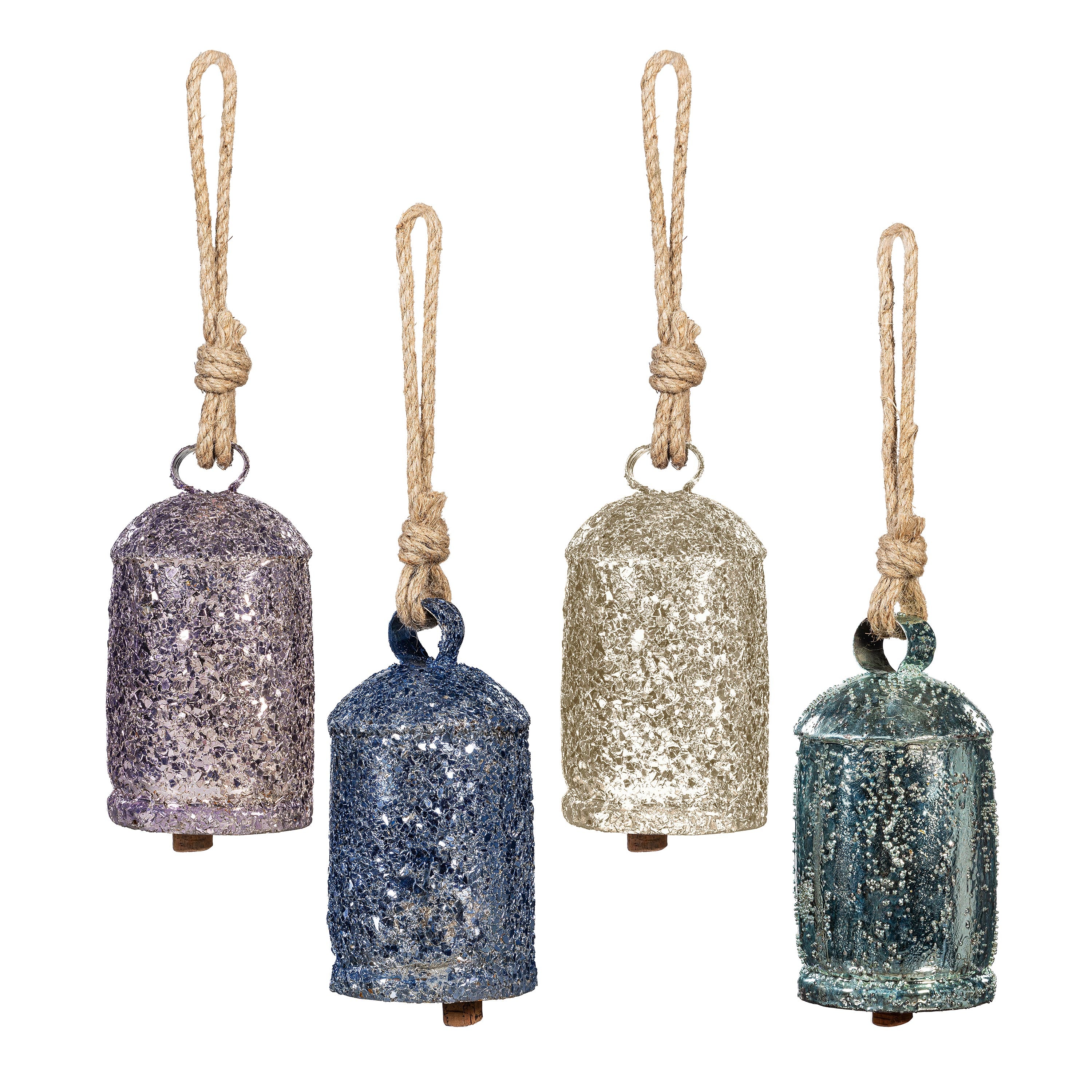 Sparkle Metal Bell with Crushed Glass