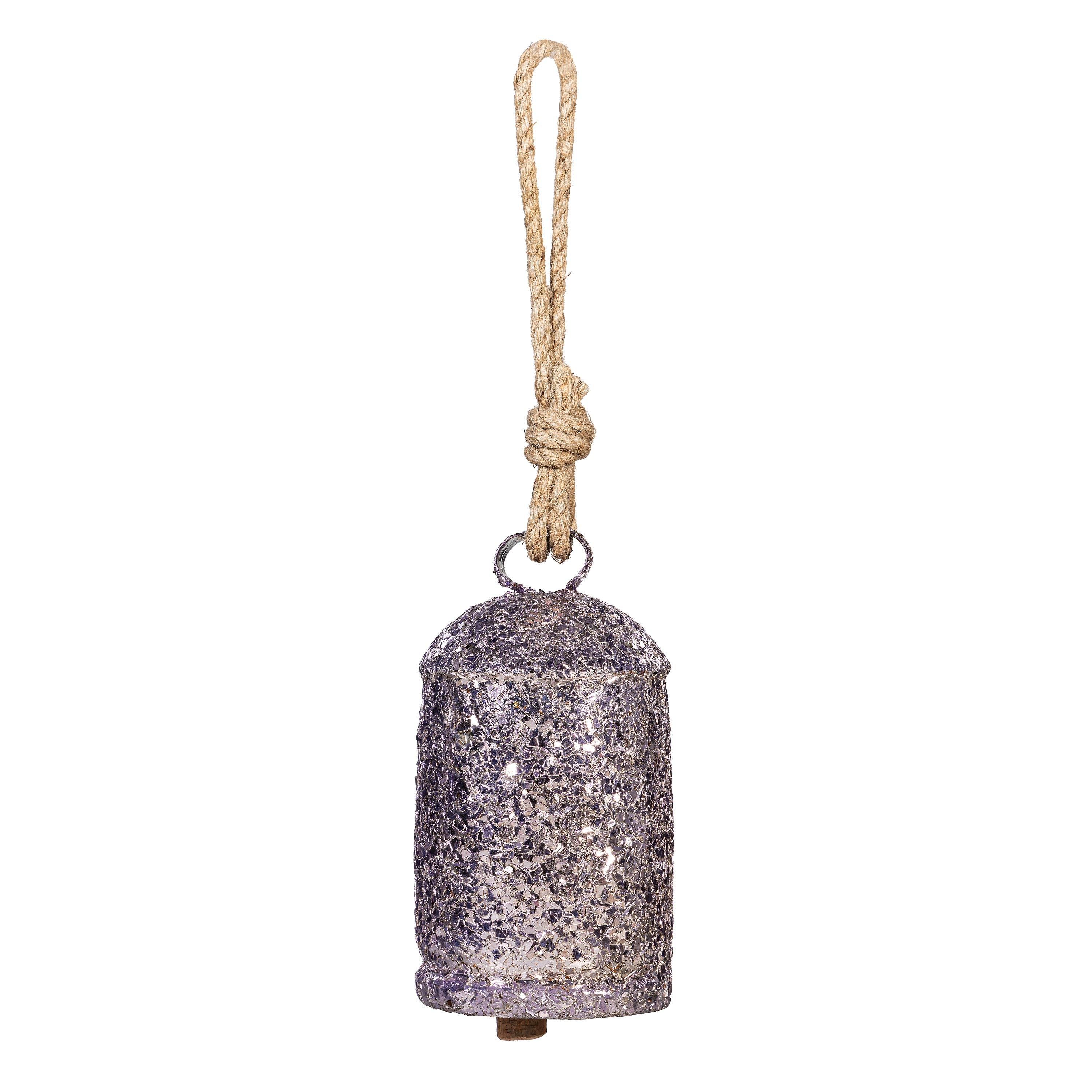 Sparkle Metal Bell with Crushed Glass