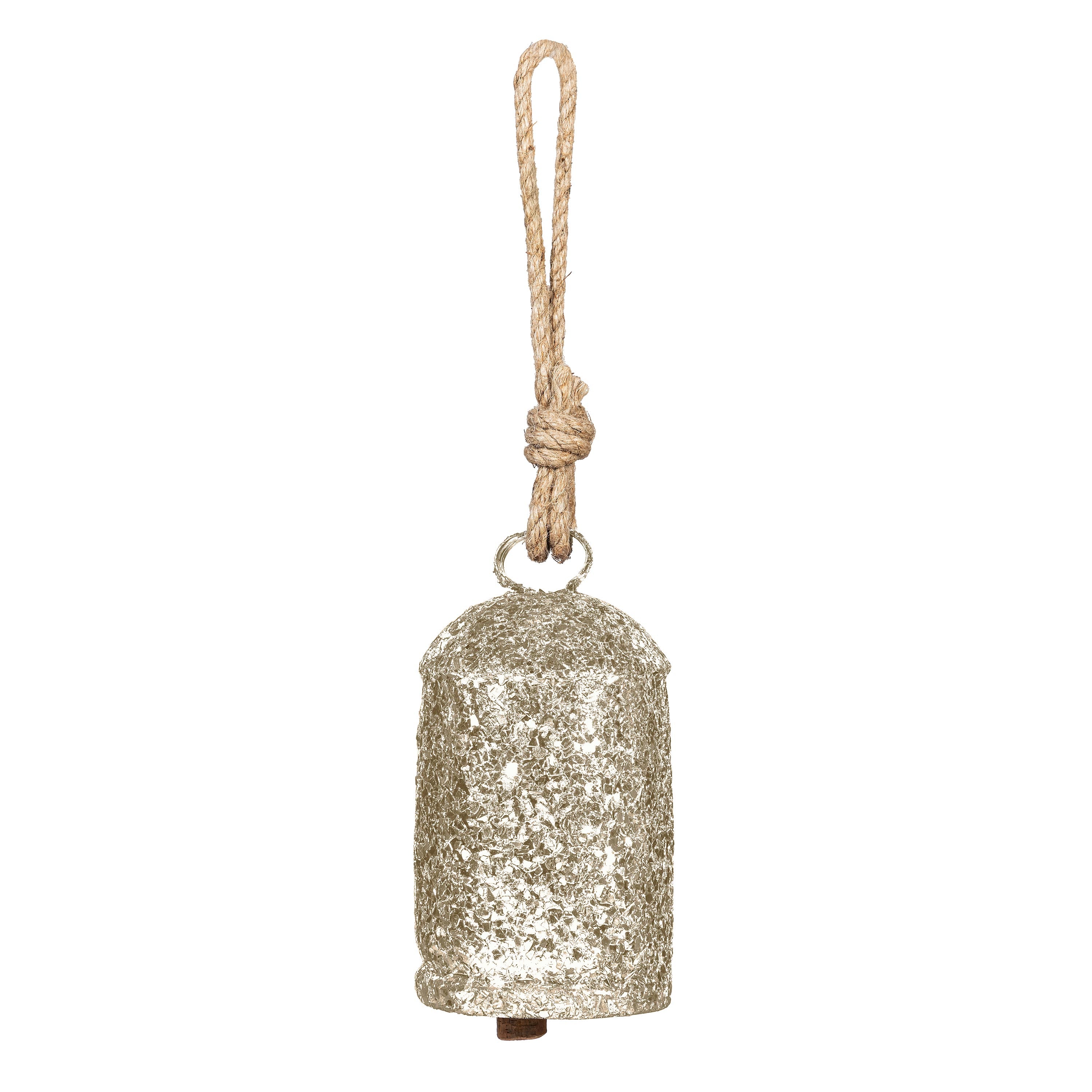 Sparkle Metal Bell with Crushed Glass
