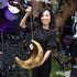 Gold Metal Hanging Moon Planter - A. Dodson's