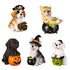 5" LED Resin Halloween Dog Tabletop Decor 5 Assorted