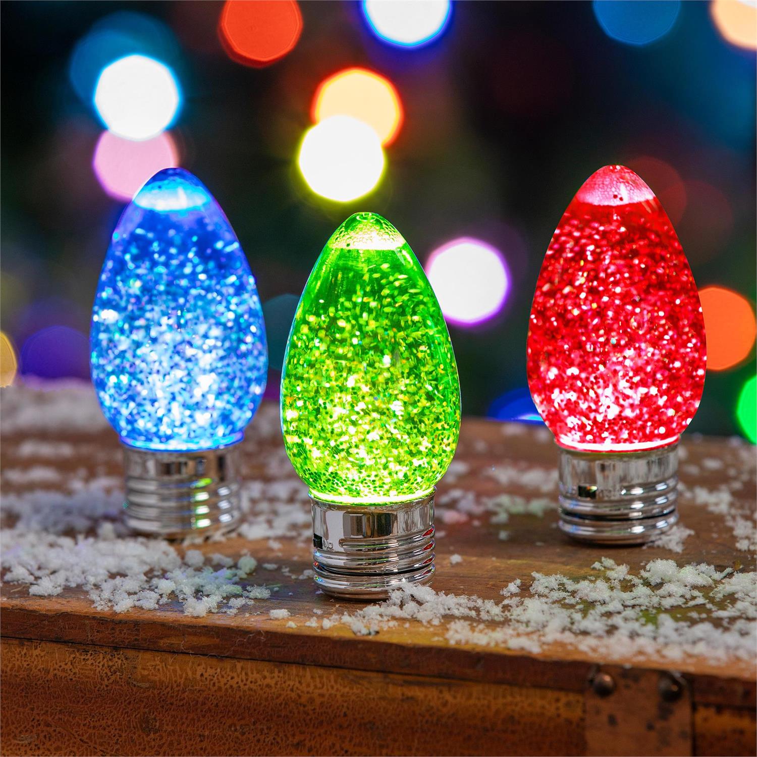 3.75" LED Acrylic Bulb Water Lantern